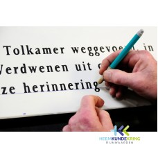 Het vervaardigen van de plaquette van Northeimer Coll. HKR (10)